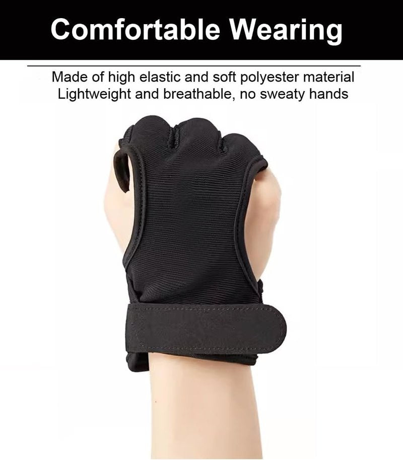 3 Finger Archery Glove - Leather Shooting Protector for Men & Women | Genesis Bow Accessories
