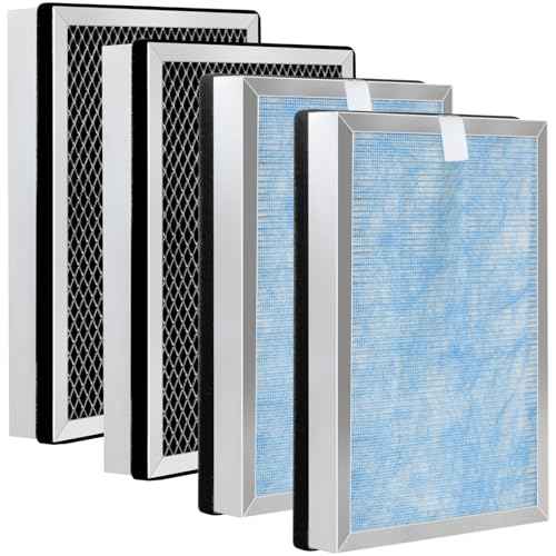 Upgraded 25 Replacement Filter, Compatible with 25 S1/W1/B1 Air Purifier,4 in 1 Stage with Pre-filter,High-Efficiency Core Layer,and Activated Carbon,4-Pack