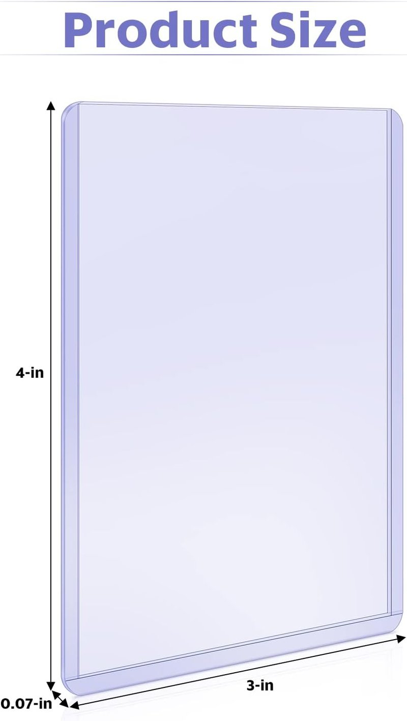Card Shipping Protectors - 120 Pack with 200 Hard Card Sleeves & 200 Clear Sleeves for Safe Storage