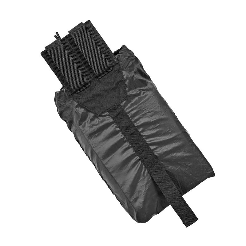 SABADO Micro Molle Dump Pouch,Magazine Utility Pouch Drawstring Ultralight-Mesh Belt Dump Pouches Soft Roll Up Foldable (Black)
