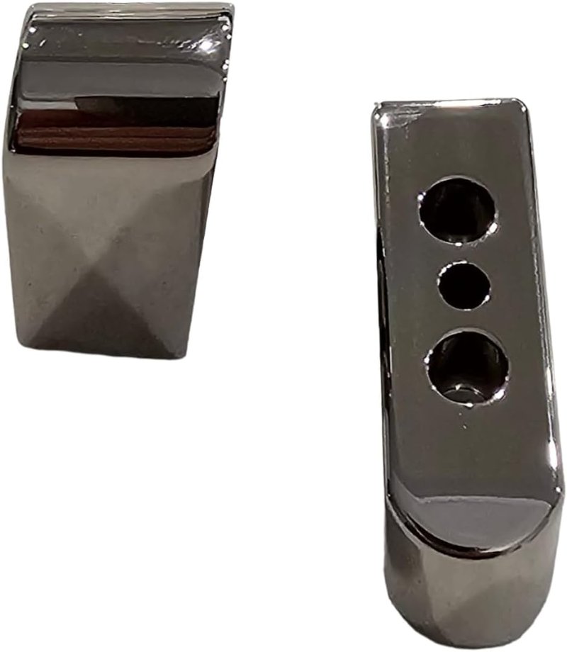 Polished Chrome-Plated 1911 Magazine Base Pads - Fits All Kim Pro Tac-Mag .45 ACP 8-Round Magazines