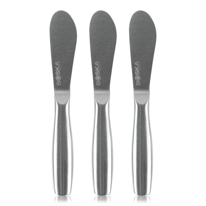 Boska Mini Spreading Knife Set - Butter knife Copenhagen Stainless Steel Multi-purpose Spreading Knives - Used for Cheese, Butter, Jam, Pastry, and Other Kitchen Daily Spreader Knife - 3 Pieces