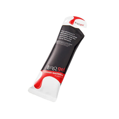 TORQ Running Gels with Electrolytes - 2:1 Maltodextrin: Fructose for Endurance Sports & Optimal Performance | Energy Gels for Running, Cycling & Marathons - 30g Carbs Per Gel | Cherry Bakewell