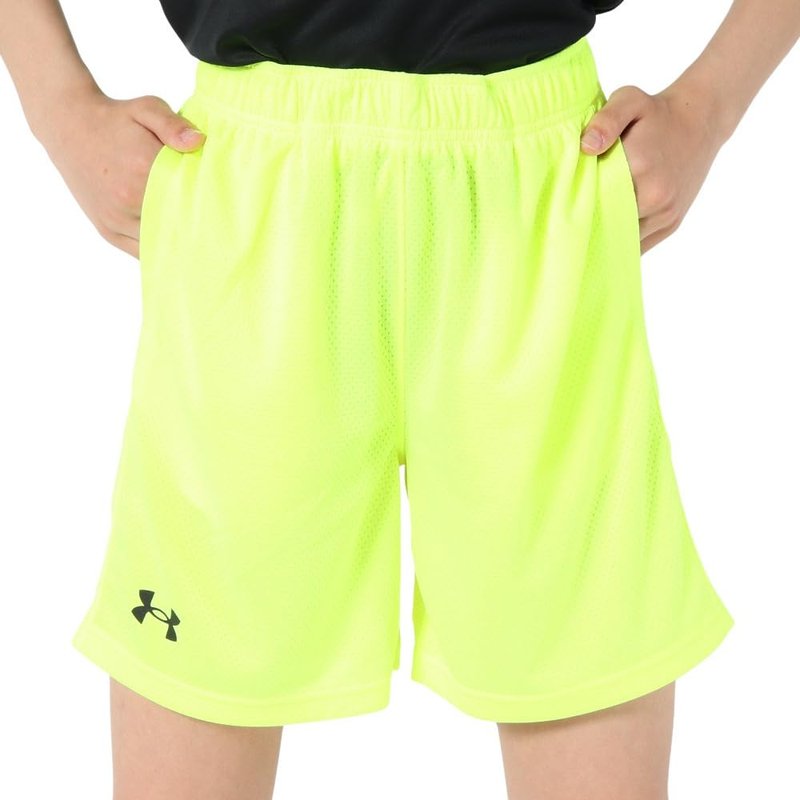 Under Armour Boys Tech Mesh Shorts, (731) High Vis Yellow / / Black, Large