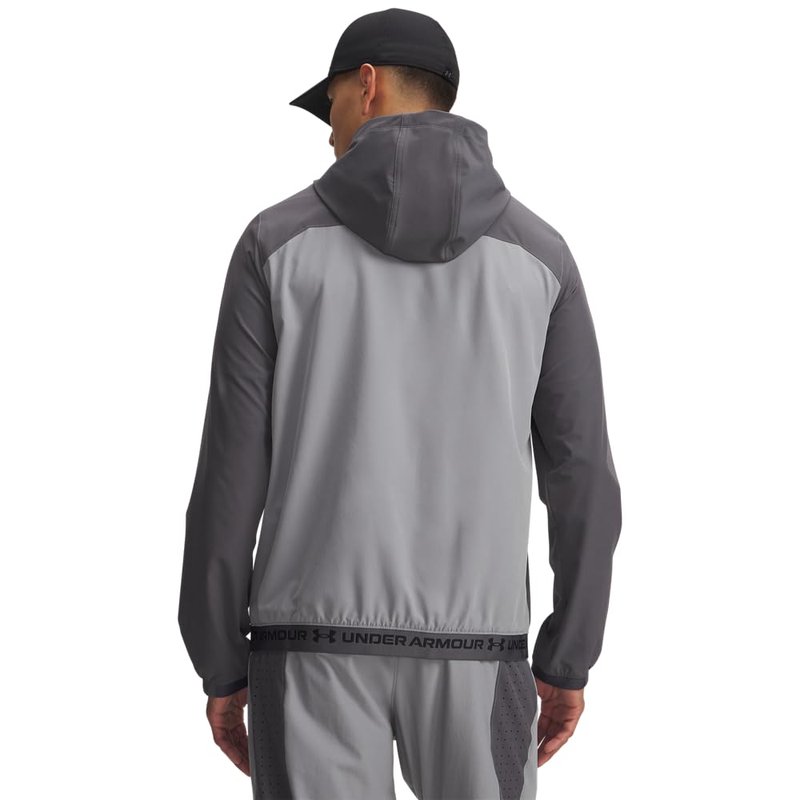 Under Armour Men's Iso-Chill ArmourVent Stretch Fit Hat, (004) Black / / Castlerock, Medium/Large