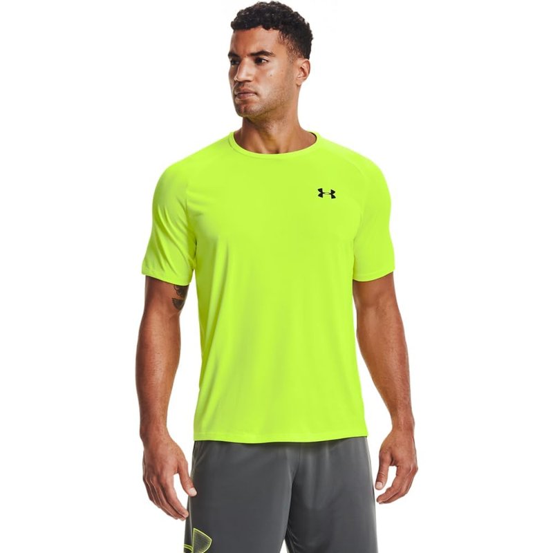 Under Armour Men's Tech 2.0 Short-Sleeve T-Shirt , High-Vis Yellow (731)/Black, Large