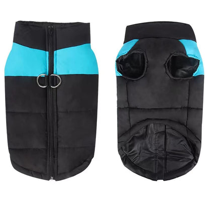 FEimaX Dog Coat Waterproof Winter Warm Jacket Puppy Vest Outdoor Pet Windproof Apparel Dog Clothes for Cold Weather, Soft Padded Harness with D-ring for Small Medium Large Dogs
