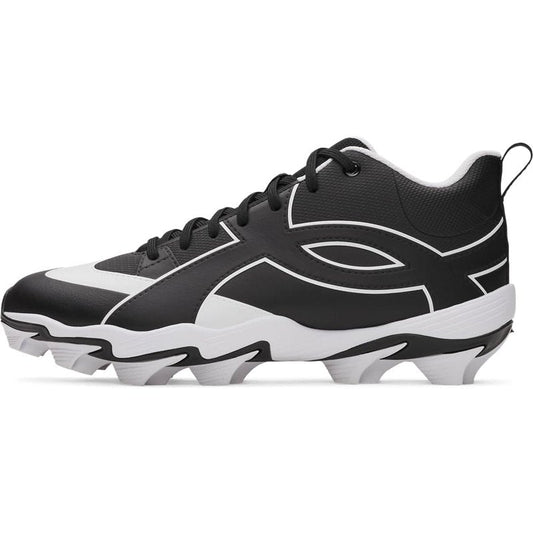 Under Armour Men's Leadoff Icon Mid Baseball Cleats, (001) Black/Black/Anthracite, 12.5, US