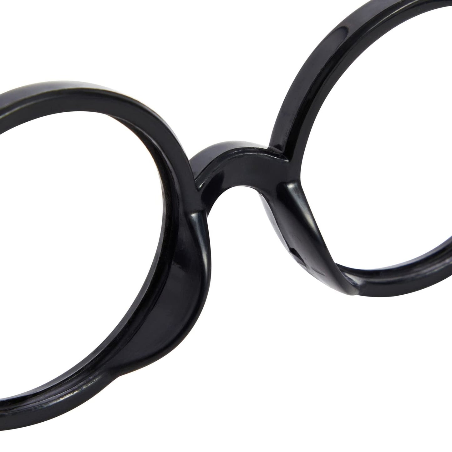 24 Pack Nerd Glasses Party Supplies, Round Black Wizard Glasses for Cosplay Costumes