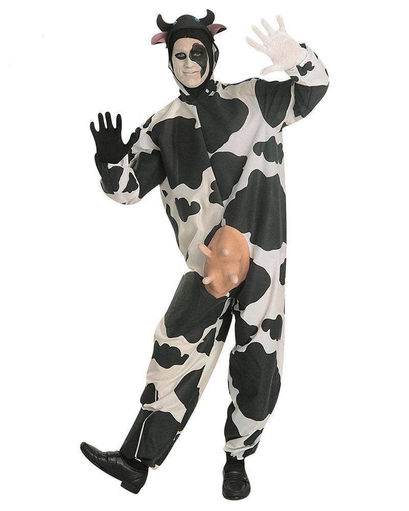 Rubie's mens Comical Cow Adult Sized Costumes, Black/White, Standard US