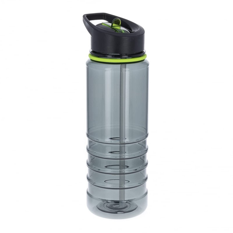 ASR Outdoor 25oz Tritan Flip Top Cap Water Bottle with Straw Smoke Grey