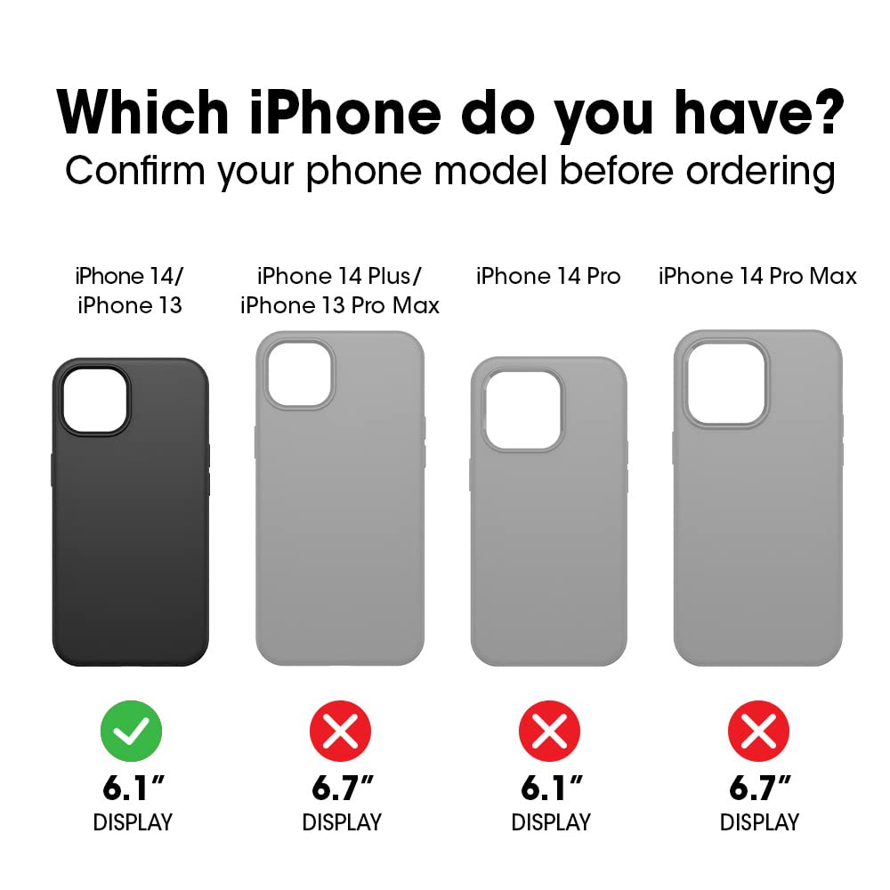 OtterBox TRUSTED GLASS Screen Protector for iPhone 14, iPhone 13 & iPhone 13 Pro, Flawless Touch Response, Fingerprint Resistant, Precision Fit, Vibrant Clarity
