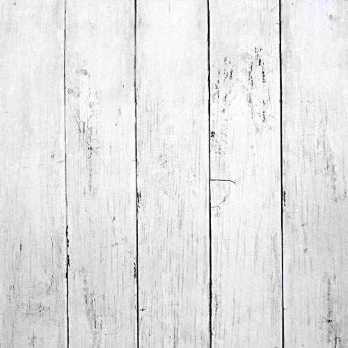 CiCiwind 118¡± x17.7¡± Wood Wallpaper Peel and Stick White Wood Wall Paper for Bathroom Bedroom Removable Waterproof Self-Adhesive Wallpaper Shiplap Contact Paper Decoral Laundry Room Vinyl Film