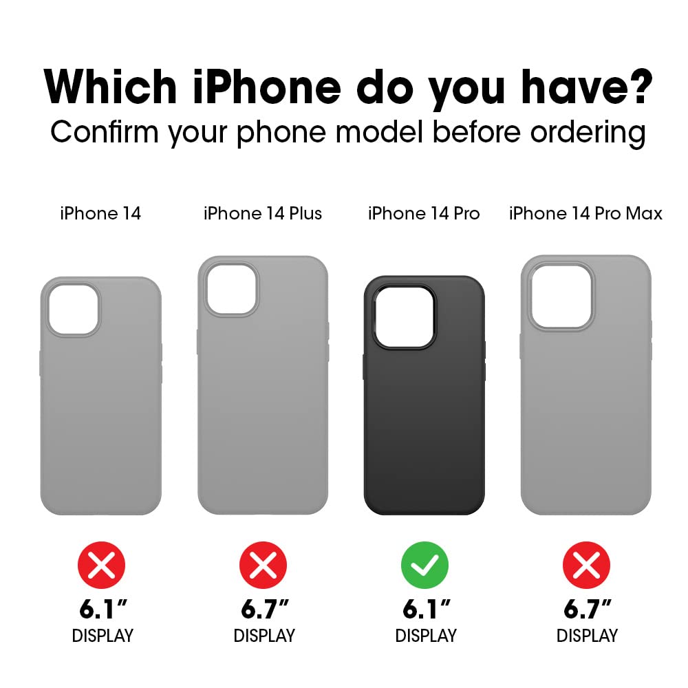 OtterBox TRUSTED GLASS Screen Protector for iPhone 14 Pro (ONLY), Flawless Touch Response, Fingerprint Resistant, Precision Fit, Vibrant Clarity