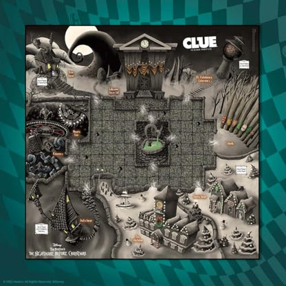 CLUE: Disney The Nightmare Before Christmas | Collectible Clue Game Based on Disney Classic Film | Officially-Licensed Game with Familiar Locations and Iconic Characters
