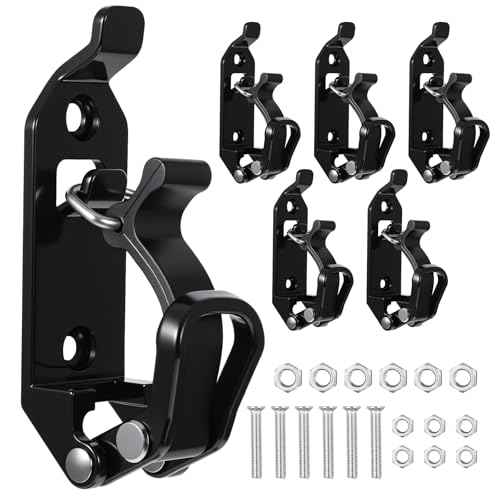 cobee 6Pcs Heavy Duty Shovel Holder for Truck, Shovel Mount for Roof Rack Metal Rubber Clamp Mounting Brackets Shovel Holder Clamp Wall Mount Kit Quick Release Axe Holder Mount Kit Car Accessories