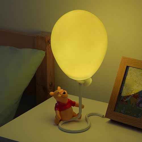Paladone Winnie The Pooh Ballon Light - Officially Licensed Pooh Bear Lamp for Bedside Table, Mulicoloured Mood Lighting Nursery Decor