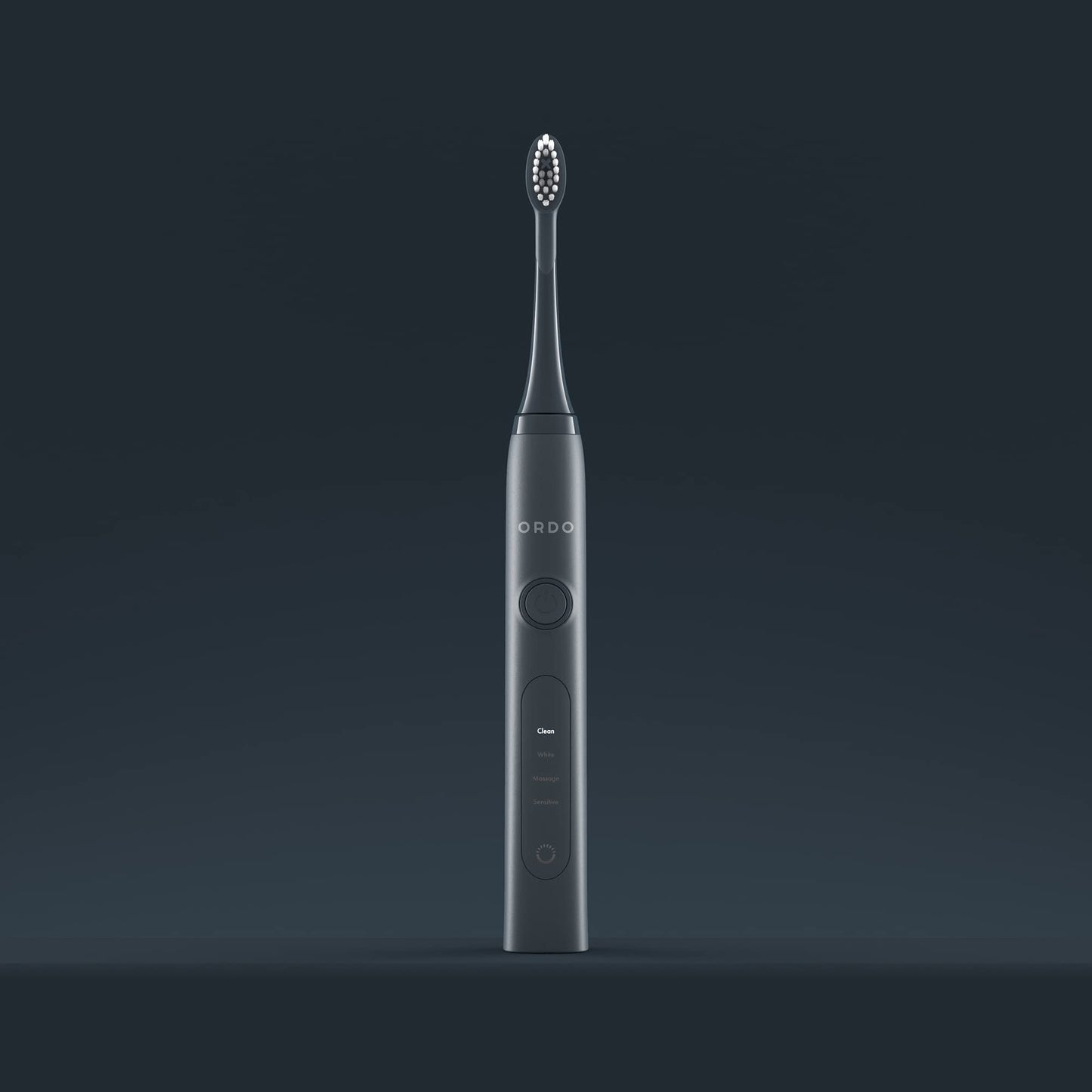 Ordo Sonic+ Electric Toothbrush for Adults, Advanced Tech, 4 Brushing Modes, Fast Rechargeable, Sonic Toothbrushes Over 4 Weeks Battery Life, Silicone Polishing Element, USB Charger, Charcoal Grey