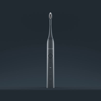Ordo Sonic+ Electric Toothbrush for Adults, Advanced Tech, 4 Brushing Modes, Fast Rechargeable, Sonic Toothbrushes Over 4 Weeks Battery Life, Silicone Polishing Element, USB Charger, Charcoal Grey