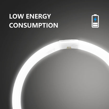 Aigostar 40W T9 Circular Fluorescent Light Tubes, Energy Saving Fluorescent Tube Lights 6500K Cool White G10q 2800LM