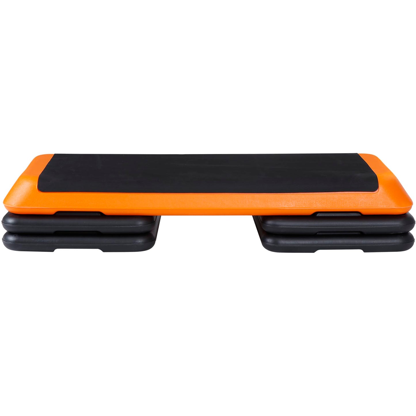 ZENY 43'' Exercise Aerobic Step Platform Adjustable Workout Step with 4 Stackable Risers, Aerobic Steppers for Exercise at Home Gym Cardio Strength & Training (Orange)