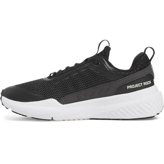Under Armour Men's Project Rock Blood Sweat Respect 5, (002) Black/White/Stone, 10.5, US