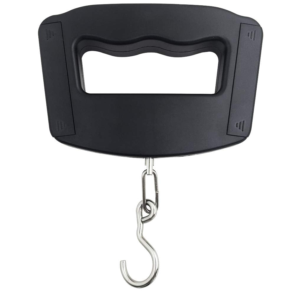 AFUNTA 50Kg 10g Luggage Weight Scale, LCD Luggage Scale Travel Digital, Fish Scale, Home Electronic Portable Hanging Weight Hook Travel Luggage Scale