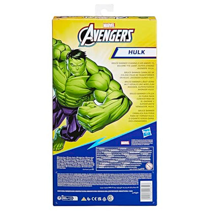 avengers Marvel Titan Hero Series Blast Gear Deluxe Hulk Action Figure, 30-cm Toy, For Children Aged 4 and Up, Green