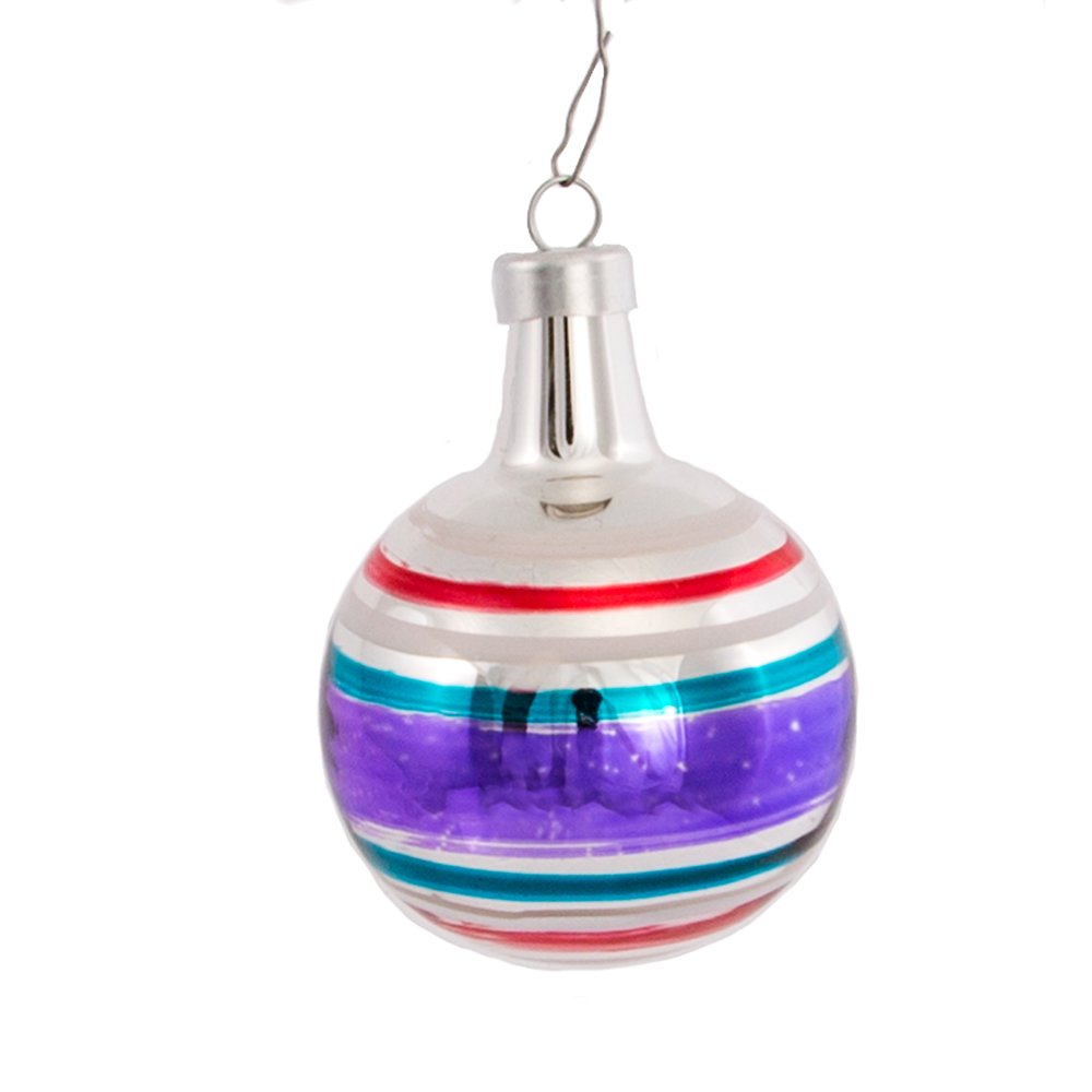 Kurt Adler Early Years Mini Glass Ornament Set of 24 - Ball and Reflector