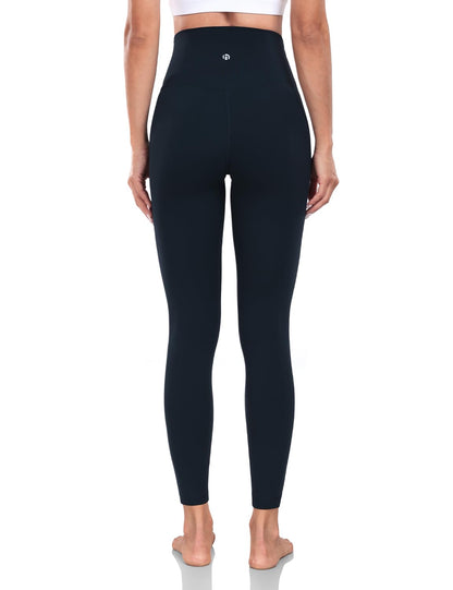 HeyNuts Yoga Pro 7/8 Leggings, High Waisted Soft Pants Buttery Workout Leggings Athletic Compression Yoga Pants 25'' True Navy M(8/10)