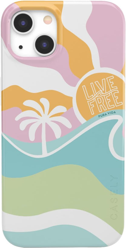 Casely iPhone 13 Case | Field of Flowers | Pastel Floral | Compatible with MagSafe | Classic Ultra Slim Design