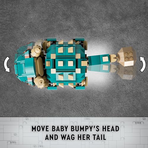 LEGO Jurassic World Baby Bumpy: Ankylosaurus Dinosaur Toy for Camp Cretaceous Fans and 7 Plus Year Old Kids, Creative Adventure Set for Independent Play, Gift for Boys and Girls 76962