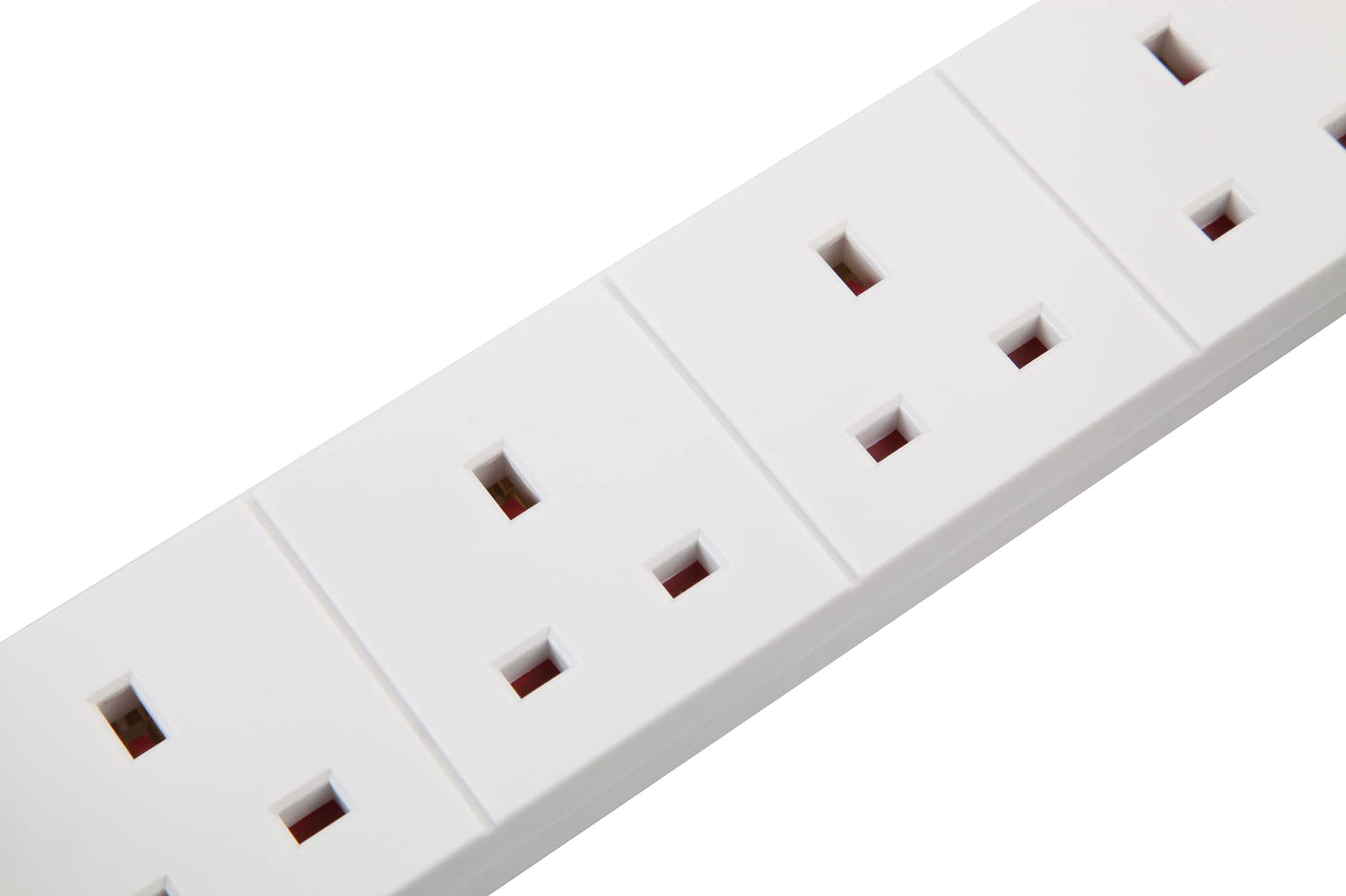 PRO ELEC PELB1517 4 Gang Extension Lead 2m, White