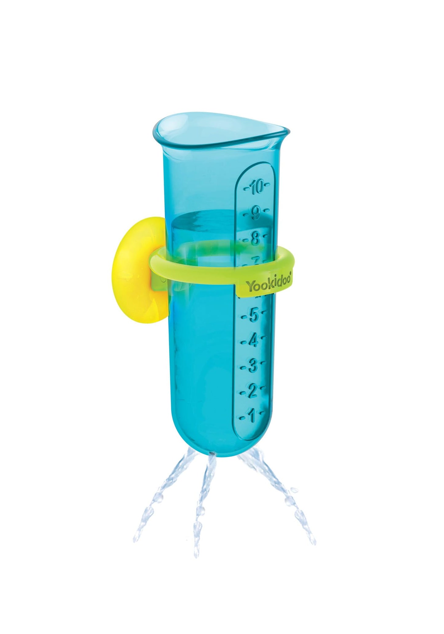 Yookidoo Baby Bath Toy - Spin 'N' Sprinkle Transparent Water Lab - Spinning Gear and Googly Eyes - Attaches to Any Size Tub Wall (1-3 Years)