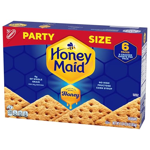 HONEY MAID Graham Crackers, Lunch Snacks, Party Size, 28.8 oz