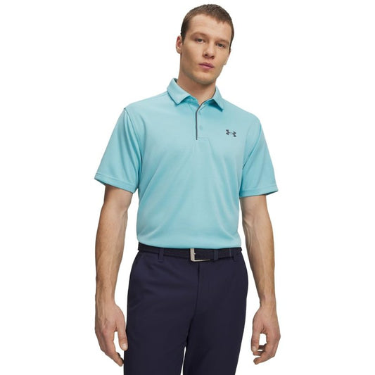 Under Armour Men's Tech Golf Polo, (429) Blue Haze / / Pitch Gray, 4X-Large