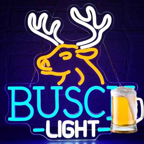 Beer Neon Sign for Wall Decor Neon Light Up Sign for Man Cave Led Business Signs Suitable for Bar Home Bar Store Bistro Party Club Restaurant Bedroom Size13.7 * 13.3In