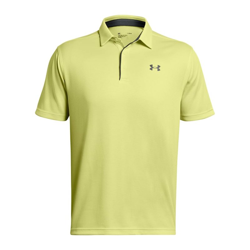 Under Armour Men's Tech Golf Polo, (727) Sonic Yellow / / Pitch Gray, Large