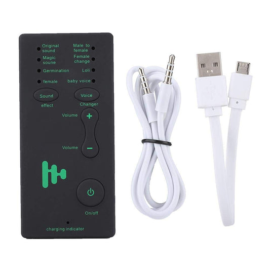 2.95 x 1.38 x 0.43inch Voice Changer for Portable Microphone Sound Effect Live Broadcast Voice Disguiser for Mobile Phone PC Laptops Games
