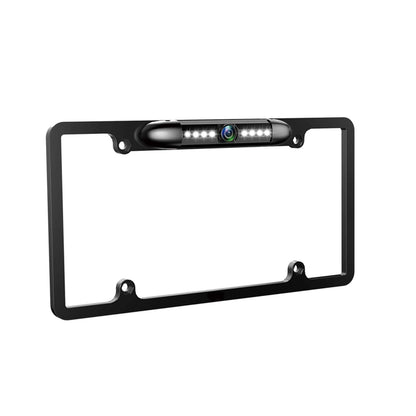 License Plate Backup Camera HD Night Vision Rear View Camera with 8 LEDs 170° Viewing Angle Waterproof Backup Rear Camera for Cars