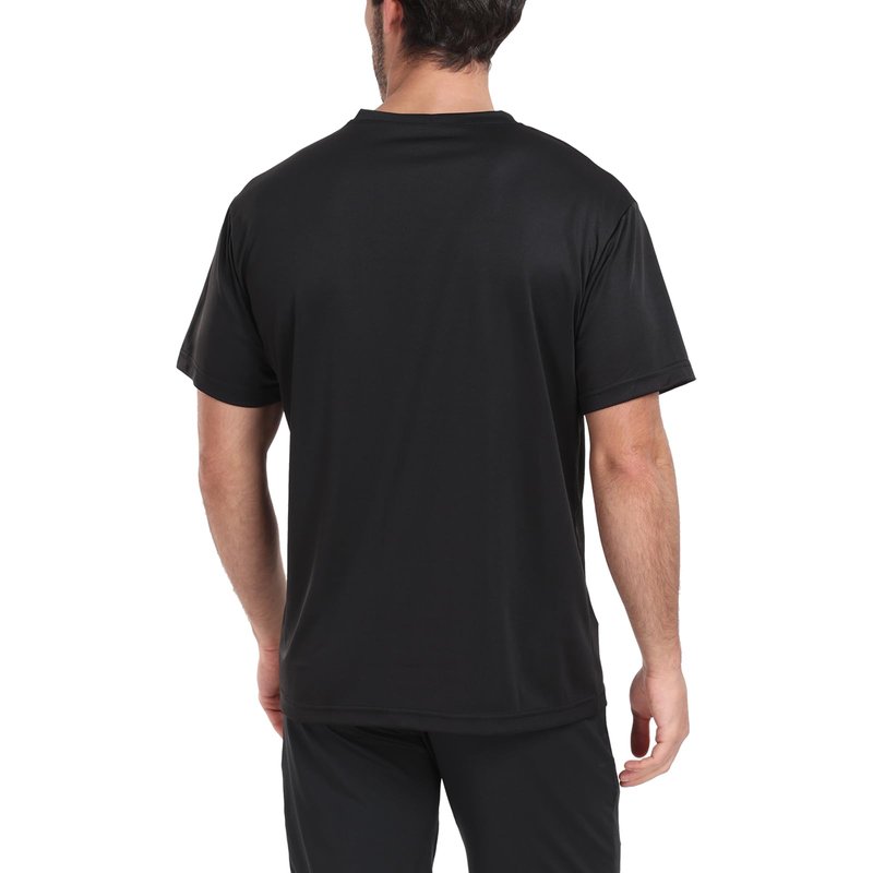HovSiyla 5 Pack Workout Shirts for Men Athletic Running Gym Quick Dry Short Sleeve Performance Moisture Wicking T Shirt-Black-XL