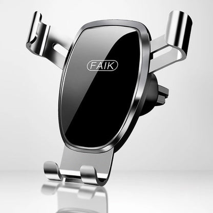 Car Phone Holder for Auto Interior Accessories Best Cell Phones Mount Cellphone Mobile Cradle Charging Navigation Bracket Air Vent Accessory, Silver