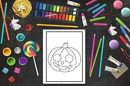 Toddler Coloring Book: 30 Cute Halloween Illustrations to Color for Children Ages 1-3