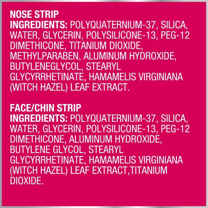 Bioré Nose+Face Blackhead Remover Strips, Deep Cleansing Strips for Nose, Chin, or Forehead, Instant Blackhead Removal and Pore Unclogging, Oil-free, Non-Comedogenic Use, 14 Count