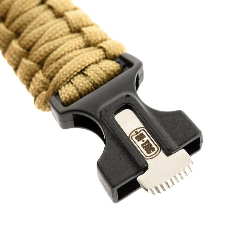 M-Tac Survival Paracord Bracelet - Cord 12 ft (144 Inch) - Tactical Emergency Cord Rope with Compass Whistle