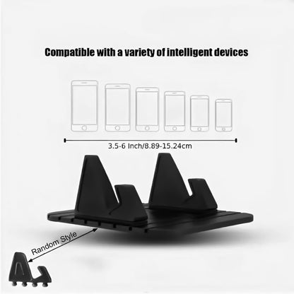 Car Phone Holder, Dashboard Cell Phone Holder with Non-Slip Silicone, Universal Car Dashboard Phone Holder with 120°Viewing Angle for Safe Driving and Navigation, Compatible with Smartphones