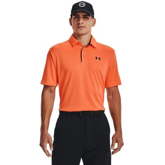 Under Armour Men's Tech Golf Polo, (866) Orange Blast / / Black, 4X-Large