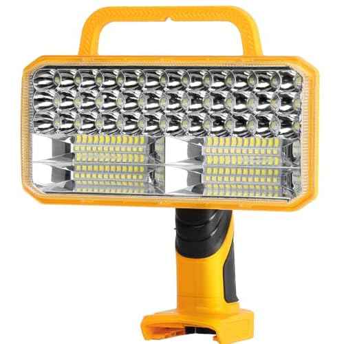 40W Cordless LED Work Light for DeWalt 20V Battery, 4200LM Portable Handheld Flashlights Tool with USB Port and 90 Degree Pivoting Head for Camping, Fishing, Job Site, Indoor & Outdoor Use