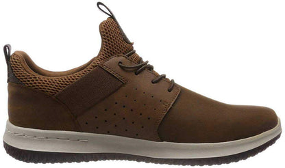 Skechers Men's Delson- Axton Slip On Trainers, Brown Brown Cdb, 9 UK
