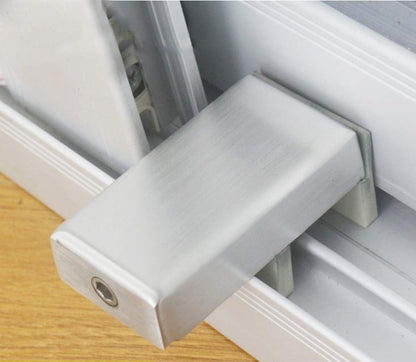 1PCS Door Window Lock Stopper Adjustable Thick Sliding Safety Anti Theft Children Security LockChild Plastic Steel Aluminium Free Rails Limit Window Door Anti Slip